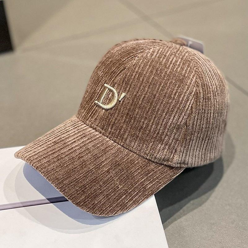 Mũ Lưỡi Trai Nón Kết Nhung Kaki Cao Cấp Thêu Chữ D 411 Phong Cách Ulzzang Form Unisex Nam Nữ