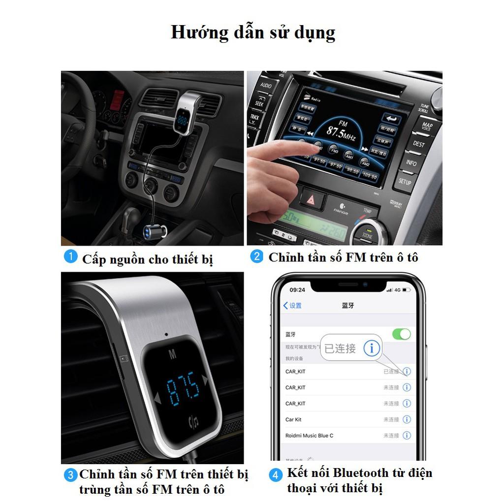 Bộ chuyển mp3 - fm trên ô tô có bluetooth bc39 ( CHUYỂN ĐỔI NHẠC TỪ ĐIỆN THOẠI QUA LOA NGHE TRÊN Ô TÔ )