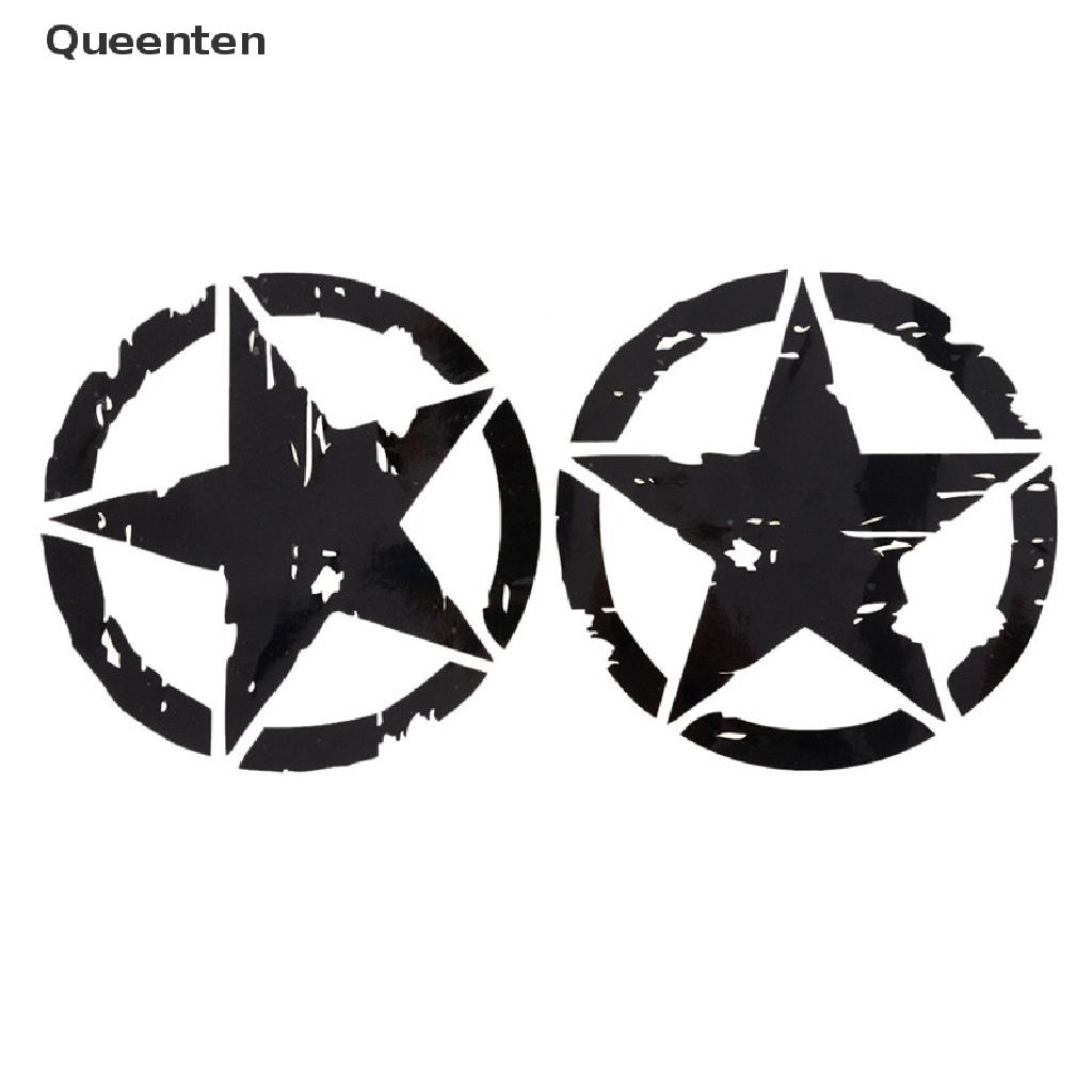 Queenten 15cm*15cm ARMY Star Graphic Decals Motorcycle Car Stickers Vinyl Car-styling QT