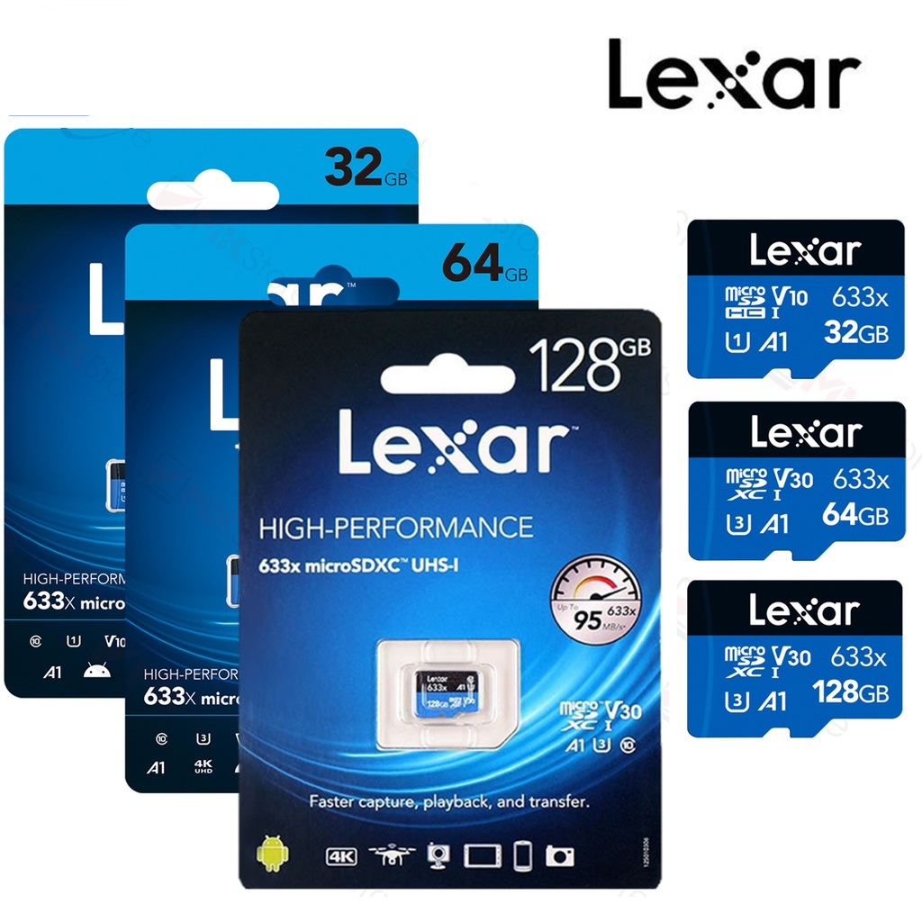 Thẻ nhớ Sothing Lexar 32gb, 64gb, 128gb Class10 tốc độ 80 Mb/s- Hàng chính hãng