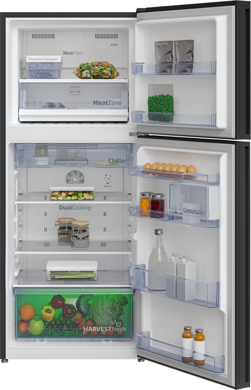 Tủ lạnh Beko Inverter 340 lít RDNT371I50VGB - Hàng chính hãng - Giao HCM và 1 số tỉnh thành
