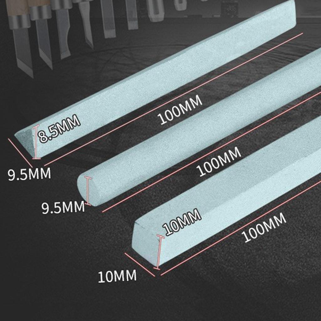 3pcs Sharpening Stone Wooden Carving-Knife Sharpener Professional Sharpening Stones High Hardness for Woodworking