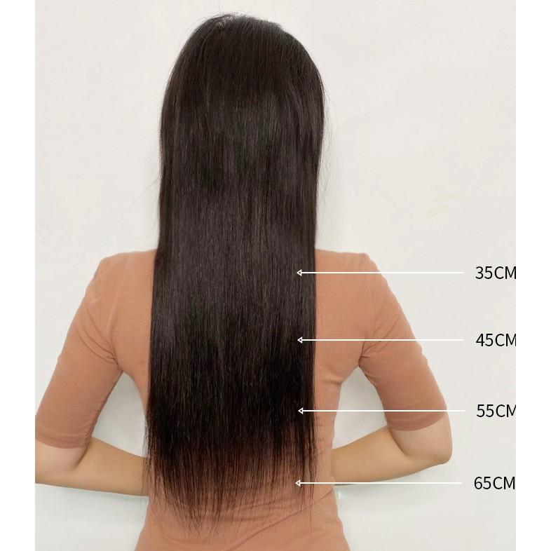 Tóc Kẹp Giả Thẳng Dài Bằng Tóc Thật 100%