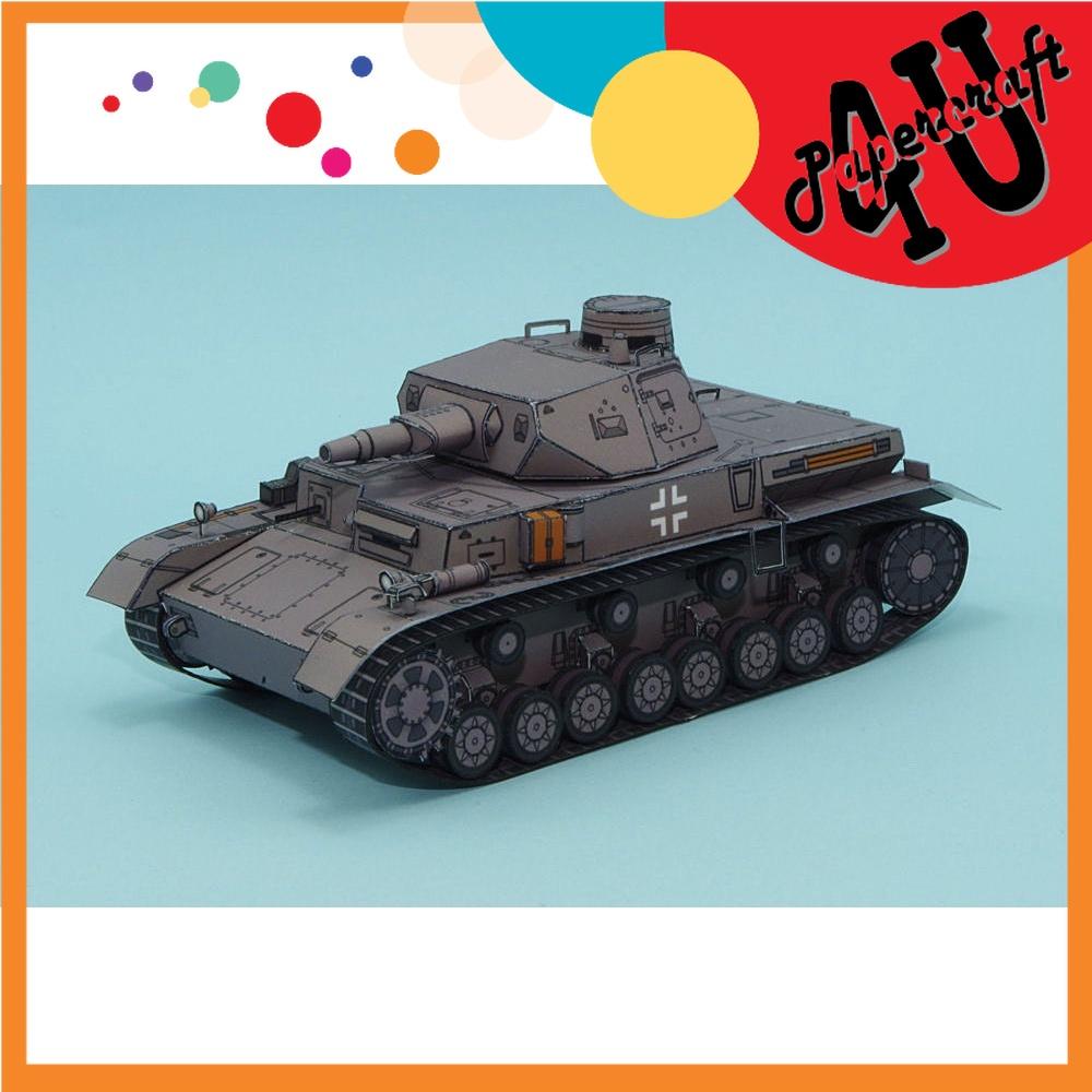 Mô hình giấy xe tank Pz.Kpfw. IV Ausf. D tỉ lệ 1/72