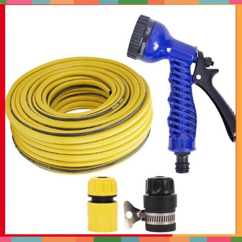 Bộ dây tăng áp 3 lần vòi xịt nước rửa xe, tưới cây loại 7-10m  206843
