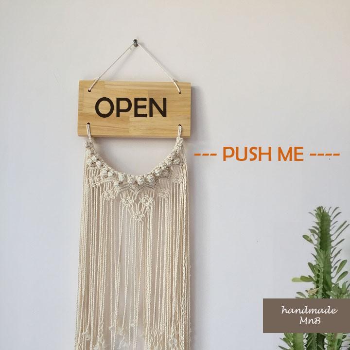 Bảng treo cửa OPEN - CLOSE - Trang trí nhà cửa, homestay của bạn