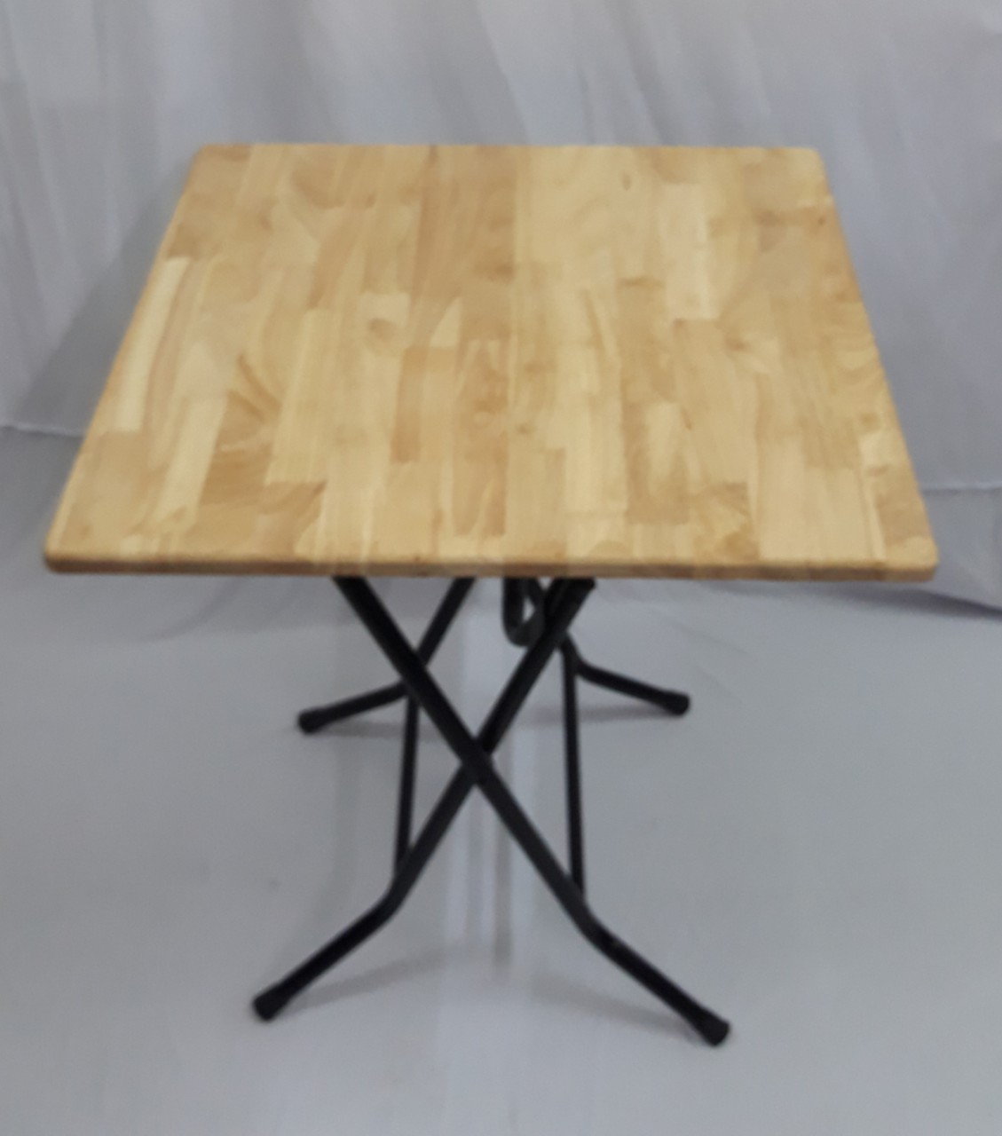 Bàn cà phê gấp,bàn gỗ cao su gấp vuông 60 x 60cm