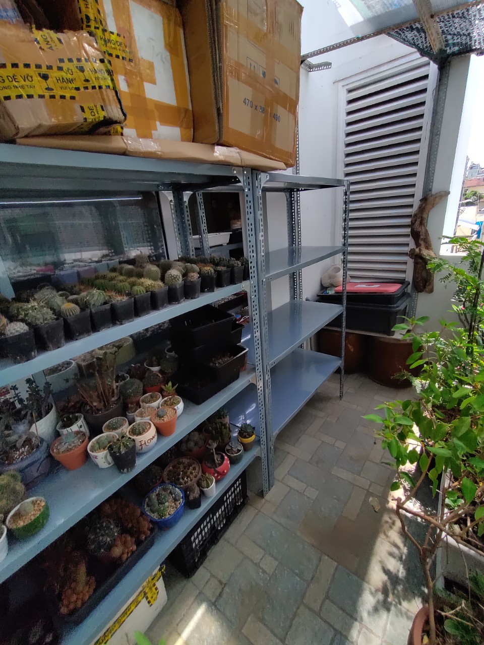 KỆ SẮT V LỖ đa năng - kệ kho hàng  Loại dày, chịu tải tốt