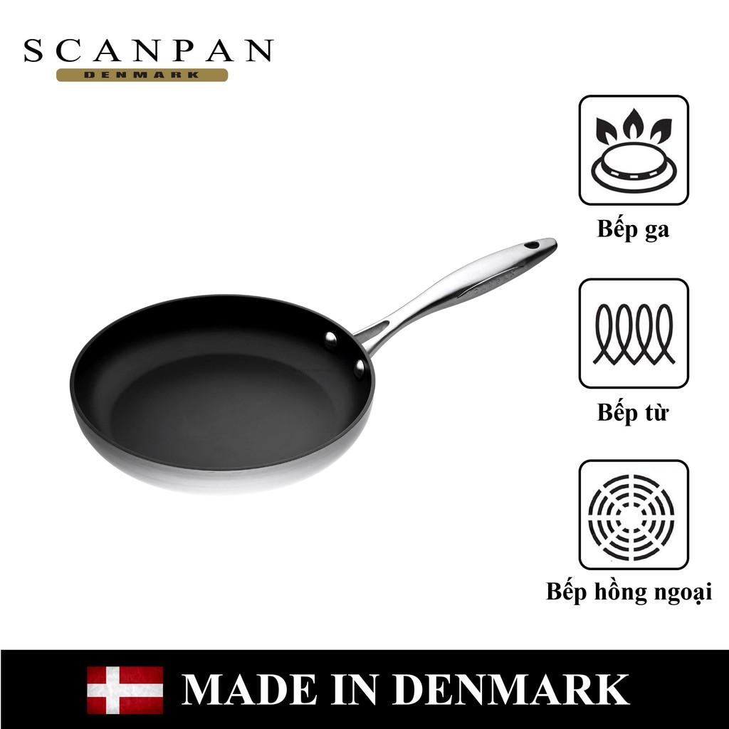 Chảo chiên/rán chống dính đáy từ CTX Scanpan 24cm 65002400, đúc liền 7 lớp, hàng chính hãng sản xuất Đan Mạch