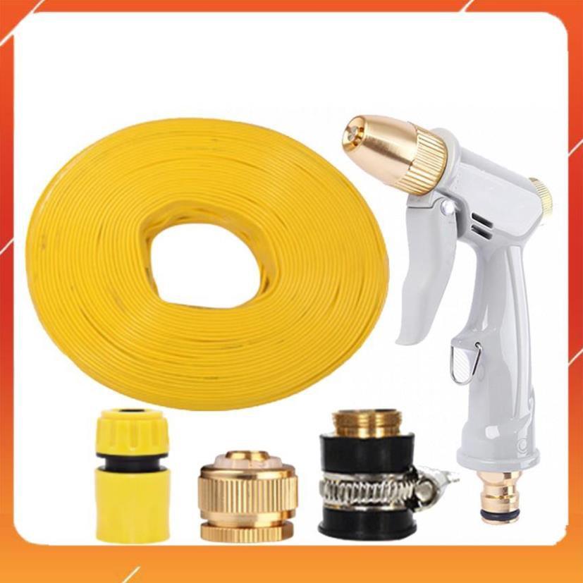 Bộ dây vòi xịt nước tưới cây rửa xe,tăng áp 3 lần, loại 15m 206846