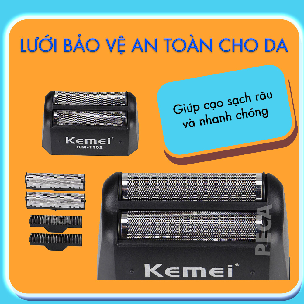 Lưỡi máy cạo râu thay thế Kemei KM-1102, KM-1102H