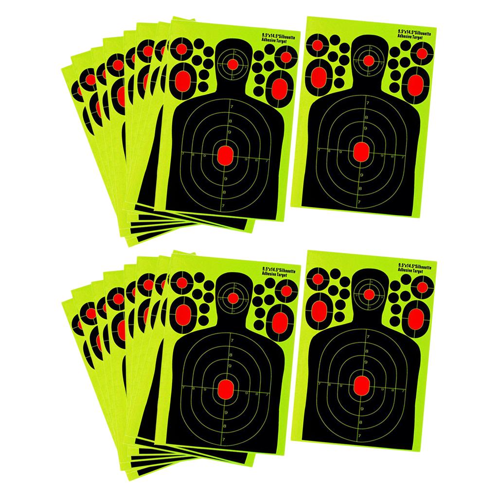 20 Pieces Splatter Reactive Self Adhesive Shooting Targets Gun