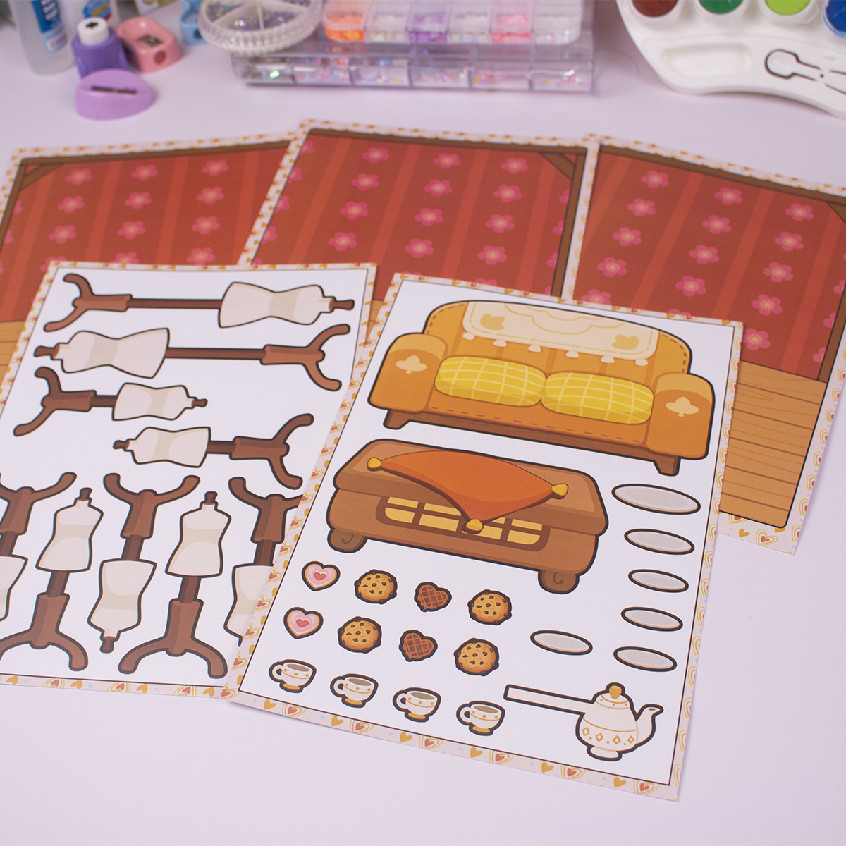 Bộ Thủ công Búp bê giấy Cadiy Tiệm Áo dài Sáng tạo cho Bé