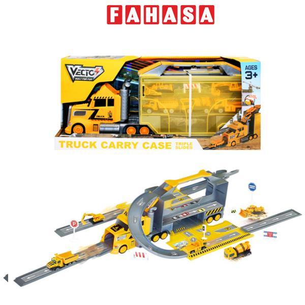 Đồ Chơi Mô Hình Xe Tải Nhiều Ngăn Công Trình Với Đường Trượt Nối Dài - Vecto VT110