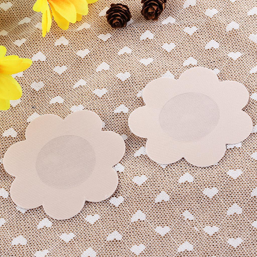 Pack of 40 Pairs Women’s Petal Self Adhesive Pasties Nipple Disposable Cover Bra Stickers Fashion Accessories