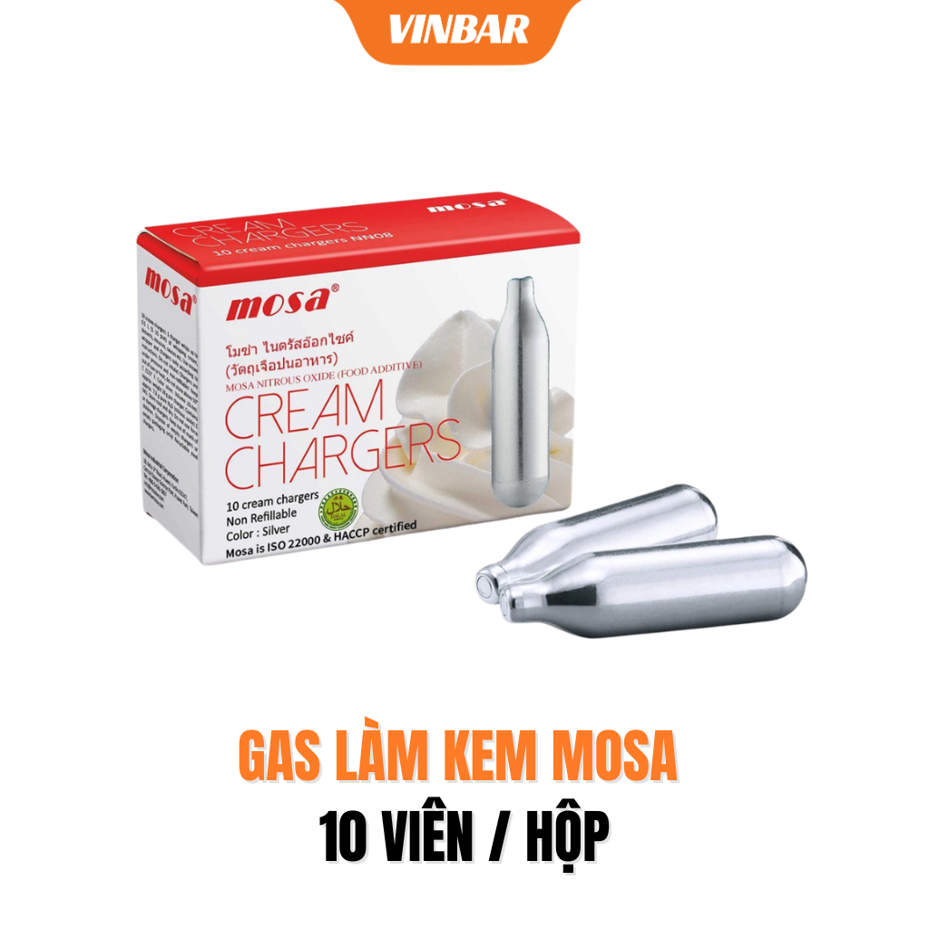 GAS LÀM KEM MOSA 10 VIÊN / HỘP - (36 HỘP/THÙNG)