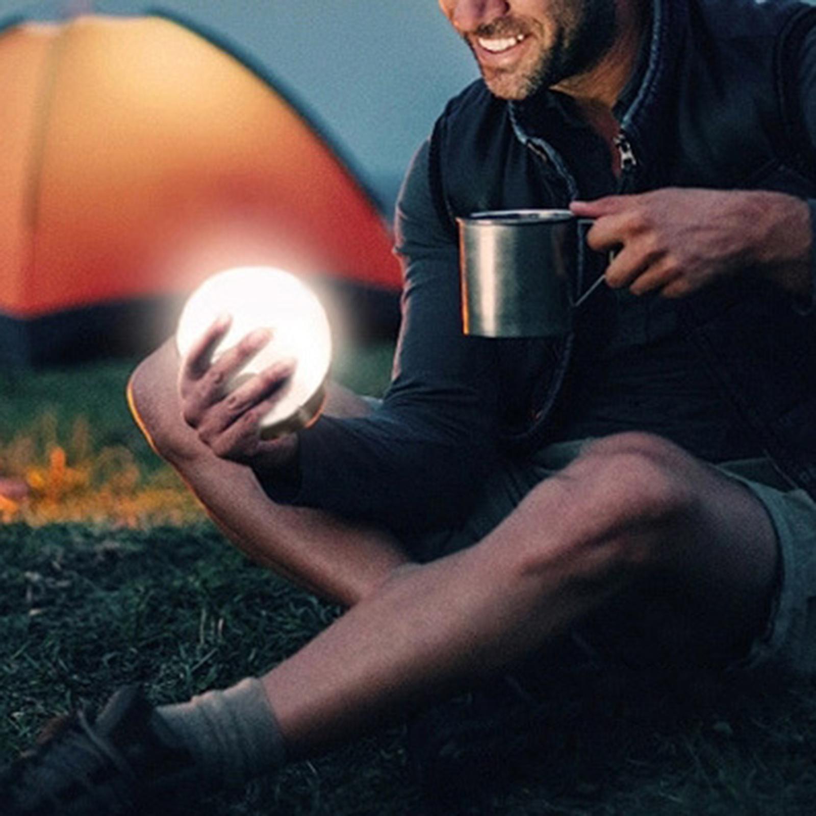 Camping Lantern Rechargeable Globe Table Lamp with USB Port with Tripod and Strap Water Resistant LED Camping Tent Light for Emergency Party