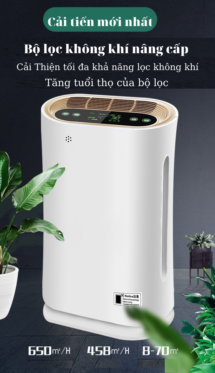 Máy lọc không khí Chính Hãng FEINITE KK-01 Loại Bỏ Bụi Mịn Không Khí Độc Hại Trong Phòng