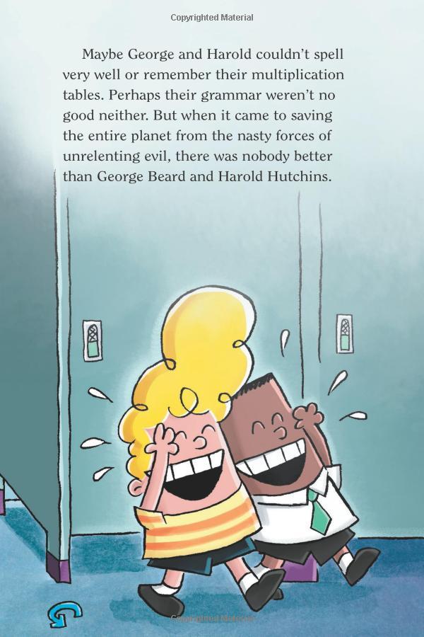 Sách Captain Underpants And The Big , Bad Battle Of The Bionic Booger Boy - Part 1: The Night Of The Nasty Nostril Nuggets (Captain Underpants Book 6)