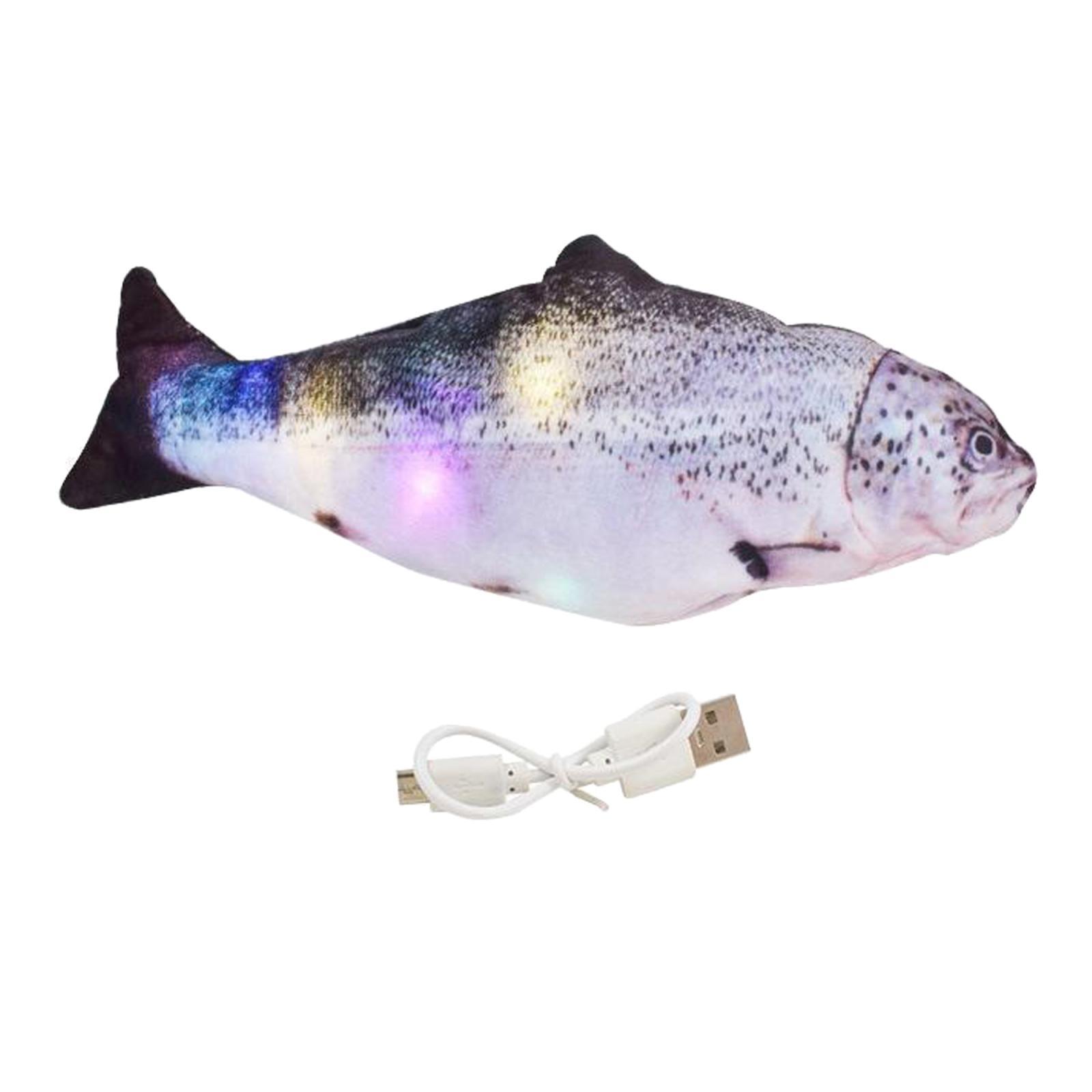 Electric Fish Interactive Pet Cat Wagging Simulation Toy