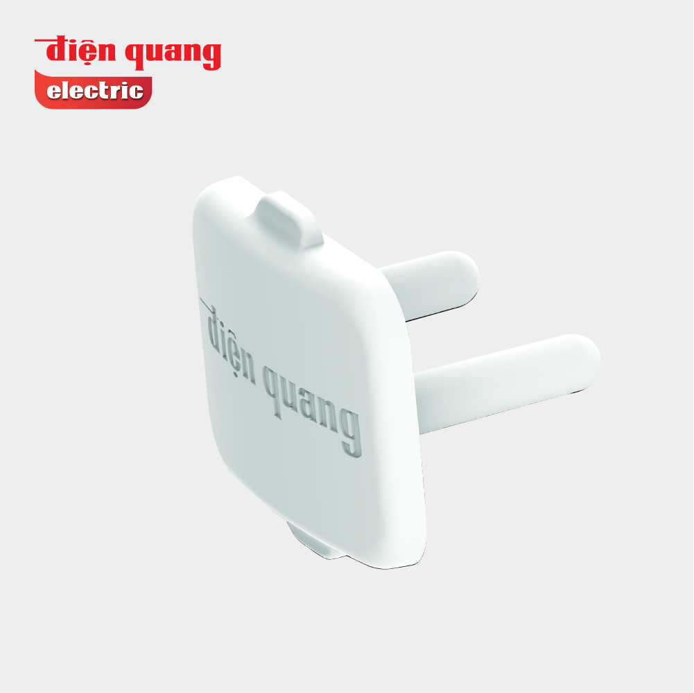 Nắp che lỗ cắm điện Điện Quang ĐQ OPC màu trắng