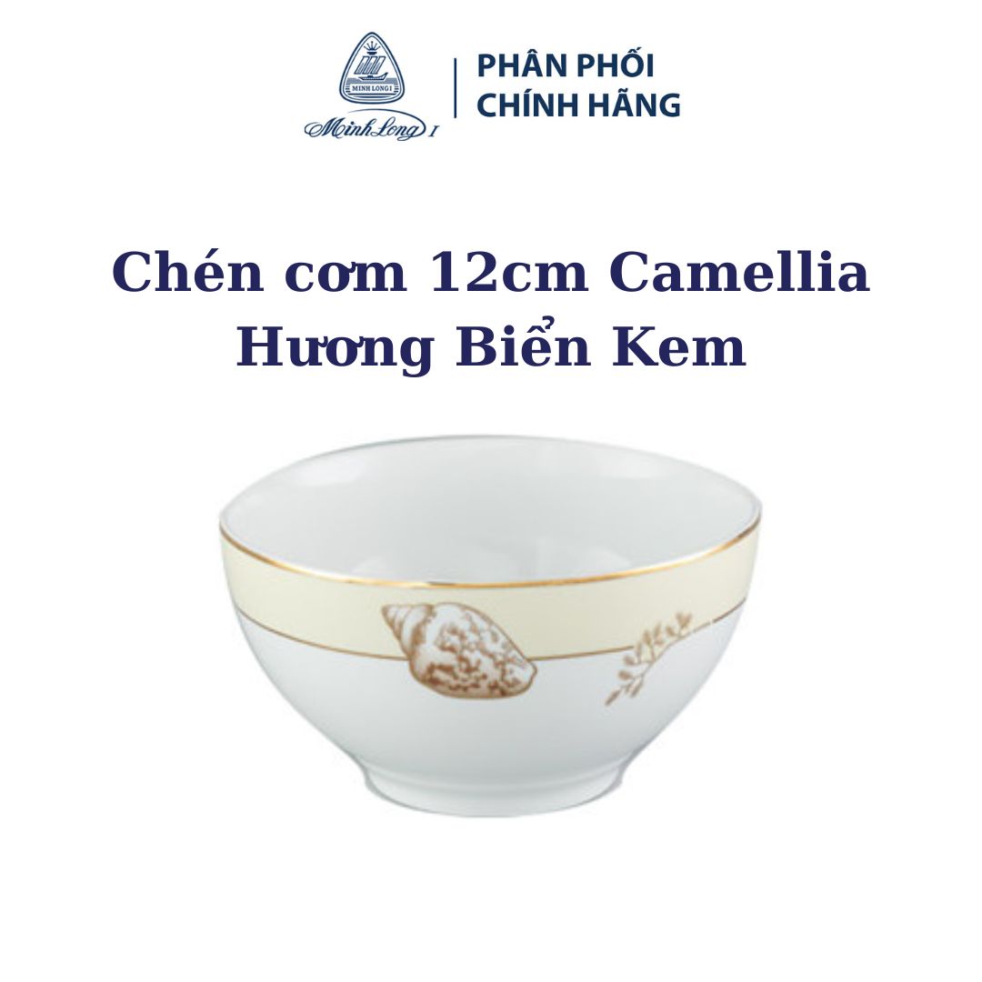 Chén cơm 12 Camellia Hương Biển Kem (031219089) - Gốm sứ cao cấp Minh Long 1