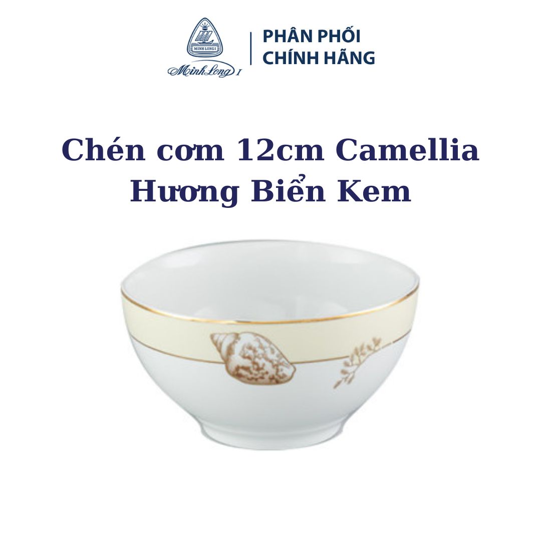Chén cơm 12 Camellia Hương Biển Kem - Gốm sứ cao cấp Minh Long 1
