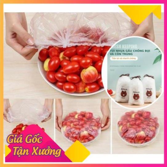 Màng Bọc Thực Phẩm Hình Gấu (Set 100 Cái) FREESHIP  TP'S