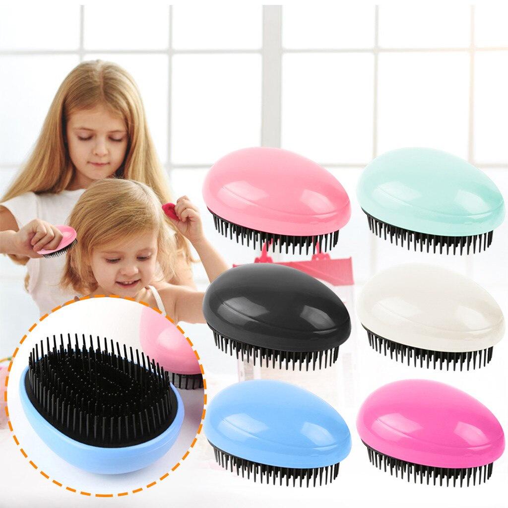 Portable Plastic Comb Scalp Massage Shower Brush Magic Hair Brush Round Use For Hair Salon,Hair Style, Shower,Shampoo