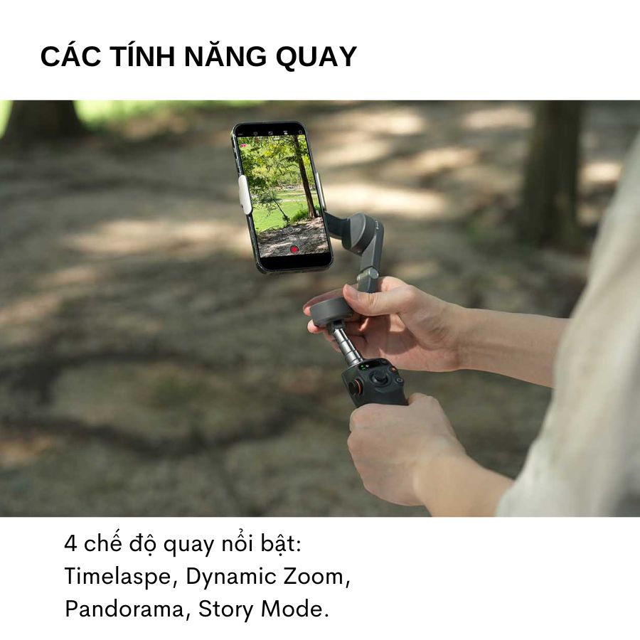 Gimbal DJI OsMo 6 (Osmo mobile 6) /  Osmo Se- Tay cầm chống rung cho điện thoại - Hàng Nhập Khẩu