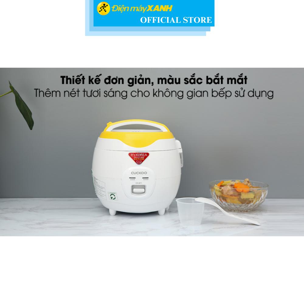 Nồi cơm nắp gài Cuckoo 1.08 lít CR-0671 - Hàng Chính Hãng