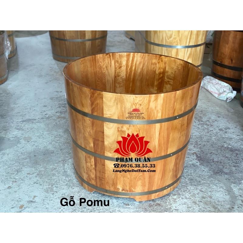 Bồn tắm tròn gỗ Pơmu