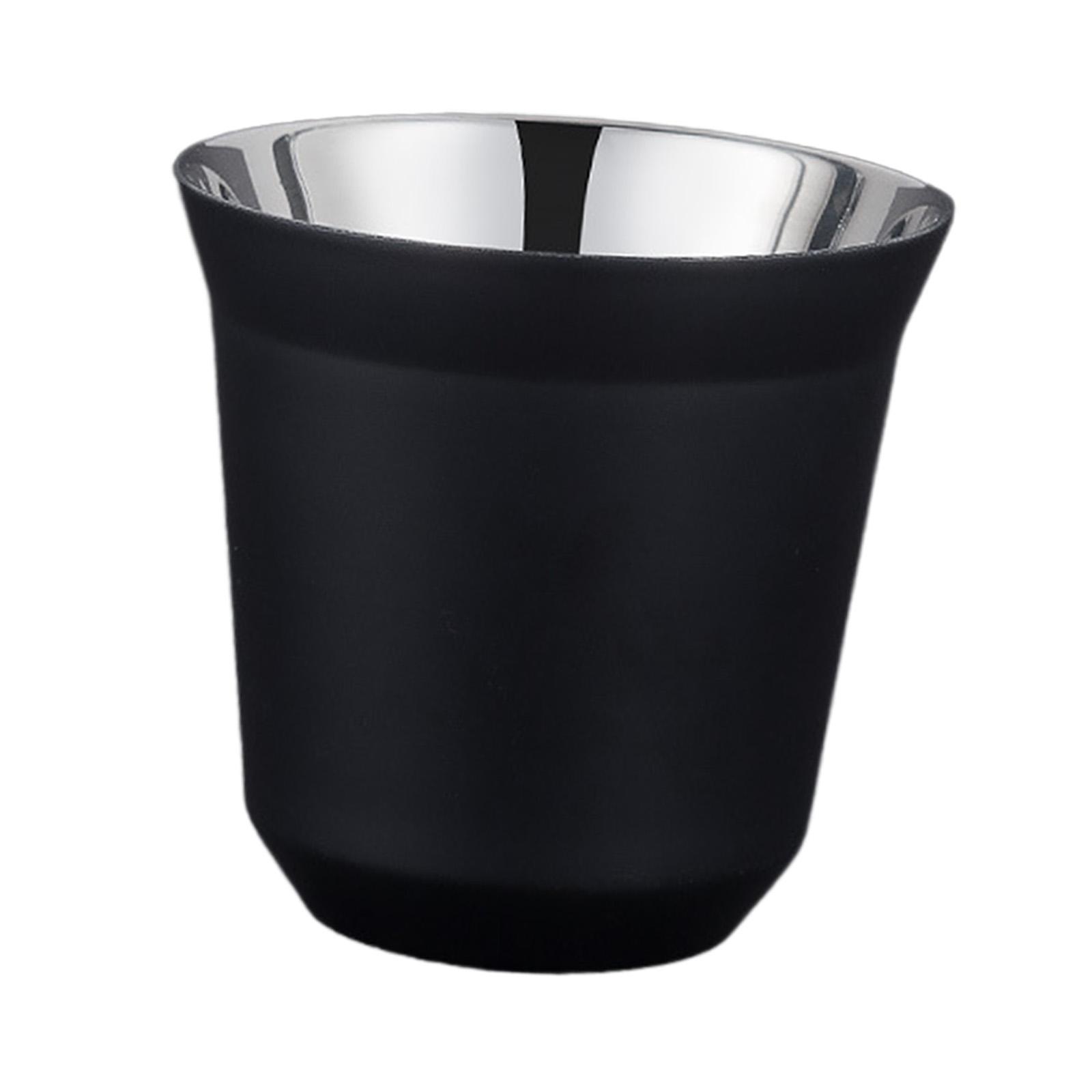 Coffee Cup Camping Mug Durable Drinkware 80ml Capacity Ultralight Outdoor Stainless Steel Cup Metal Drinking Cup for Home Backpacking Picnic