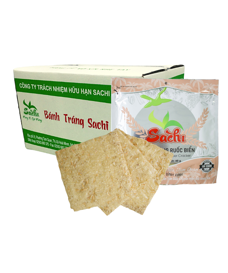 Combo 20 bì bánh tráng Rong biển và Ruốc biển nướng sẵn Sachi