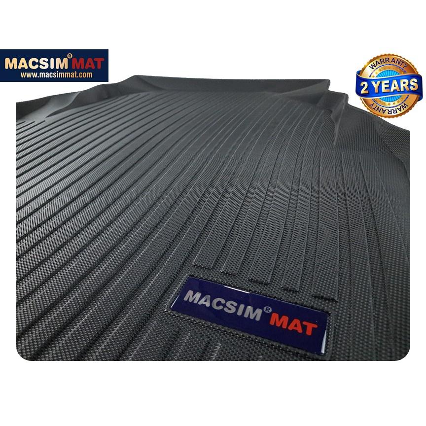 Thảm lót cốp xe ô tô Mercedes C-class 2008-2011 nhãn hiệu Macsim chất liệu TPV cao cấp màu đen (018)