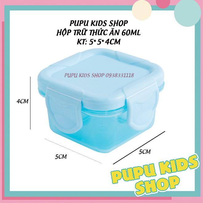 Hộp trữ đông, hộp đựng có nắp mini bảo quản đồ ăn cho bé