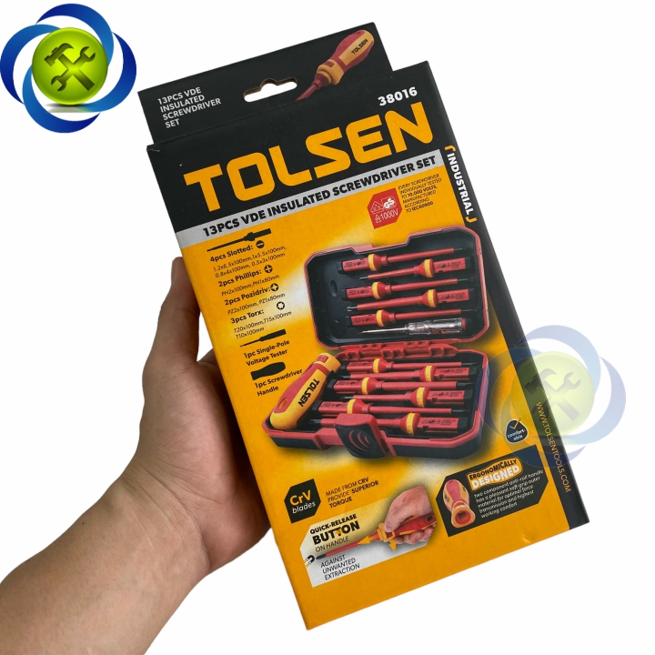 Bộ vít cách điện 13 chi tiết Tolsen 38016