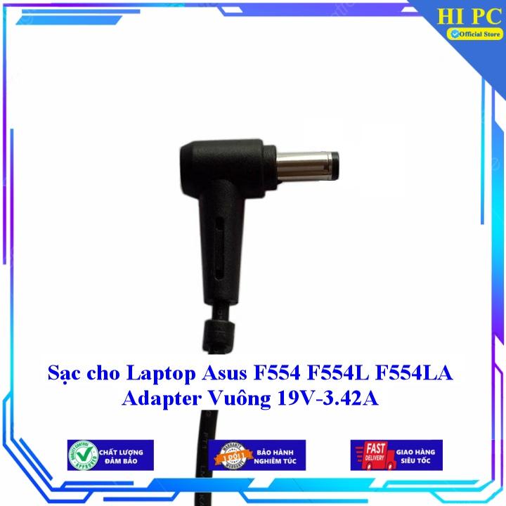 Sạc cho Laptop Asus F554 F554L F554LA Adapter Vuông 19V-3.42A - Hàng Nhập khẩu