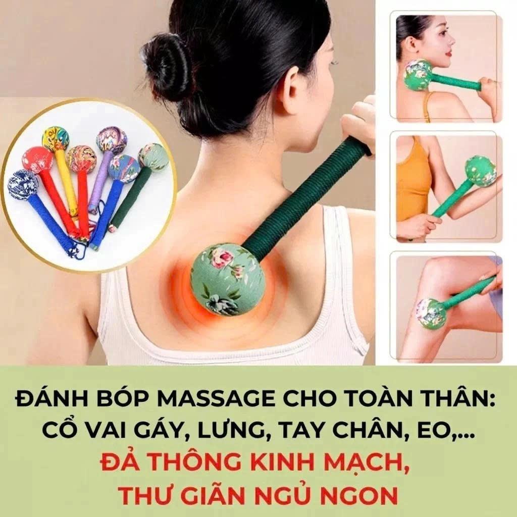 Búa Ngải Cứu, Búa Thảo Dược Đấm Lưng, Massage Toàn Thân,Cây Đấm Lưng Ngải Cứu,Gậy Đấm Lưng Thảo Dược