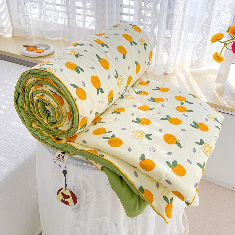 Chăn Hè Cotton Đũi Hàn Quốc Hàng Loại 1 Mềm Siêu Mát Lạnh Mùa Hè