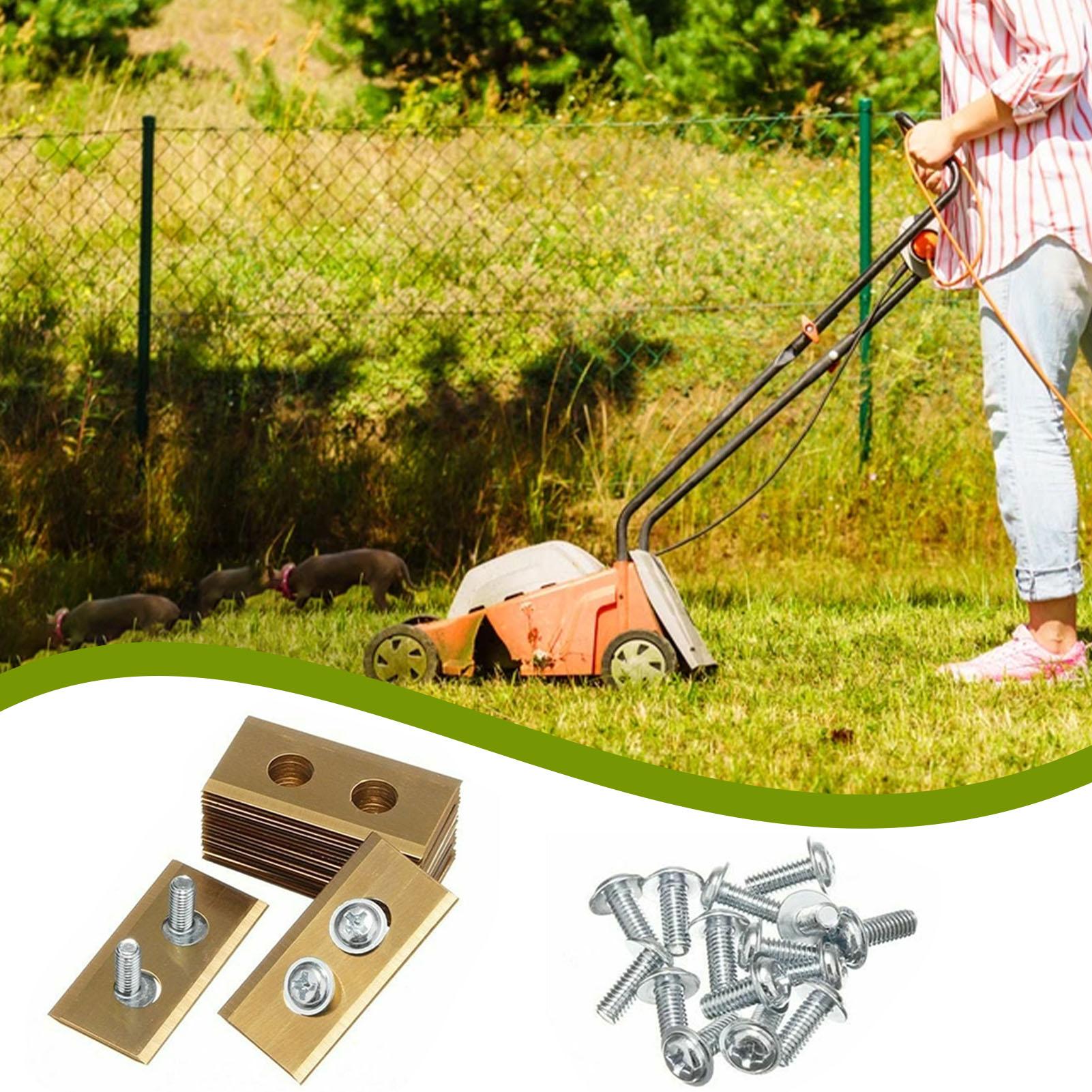 30 cái Lưỡi cắt bằng Titanium + 60 cái Ốc thay thế cho Máy cắt cỏ Robot Worx