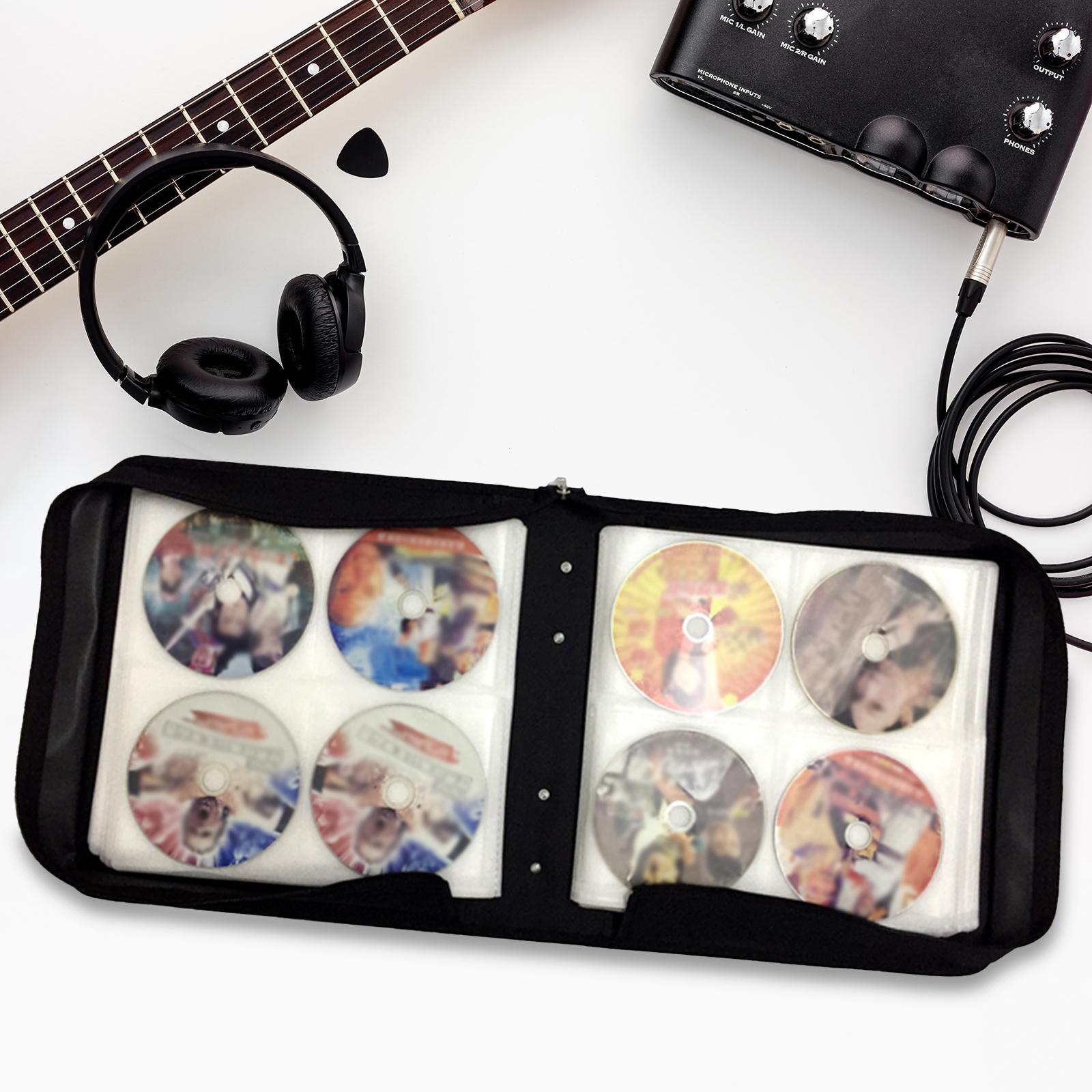 CD Case Bag Travel CD Wallet Disc Storage Bag CD Portable Bag for Car Office