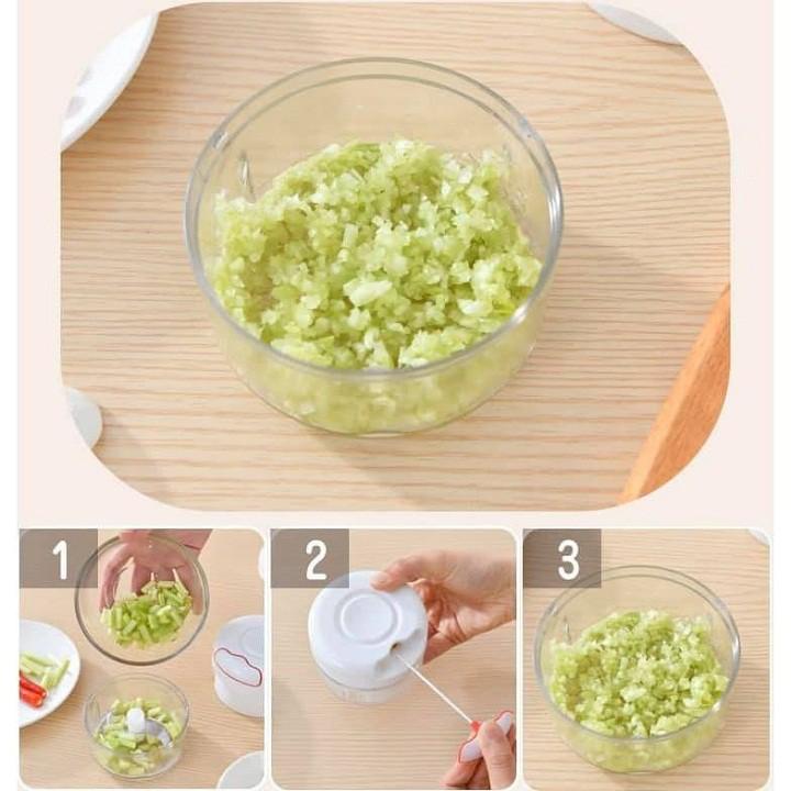 Dụng cụ xay tỏi ớt cầm tay Mini Food Chopper tiện dụng