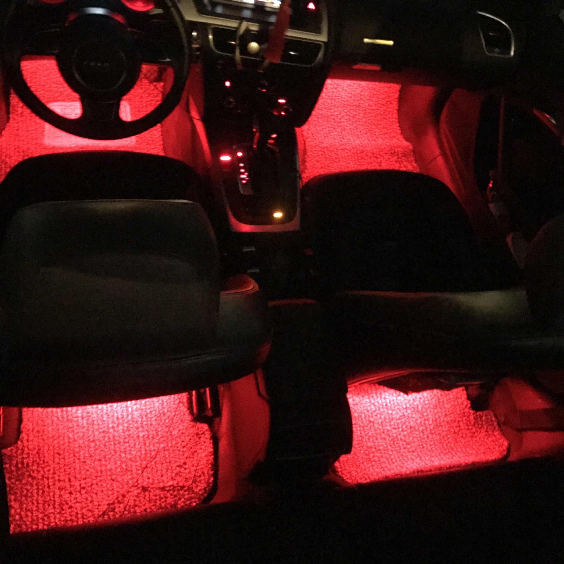 4 Dải Đèn LED Nội Thất Siêu Sáng Cho Ô tô, Đèn 7 Màu, Dài 22cm Chống Thấm Nước