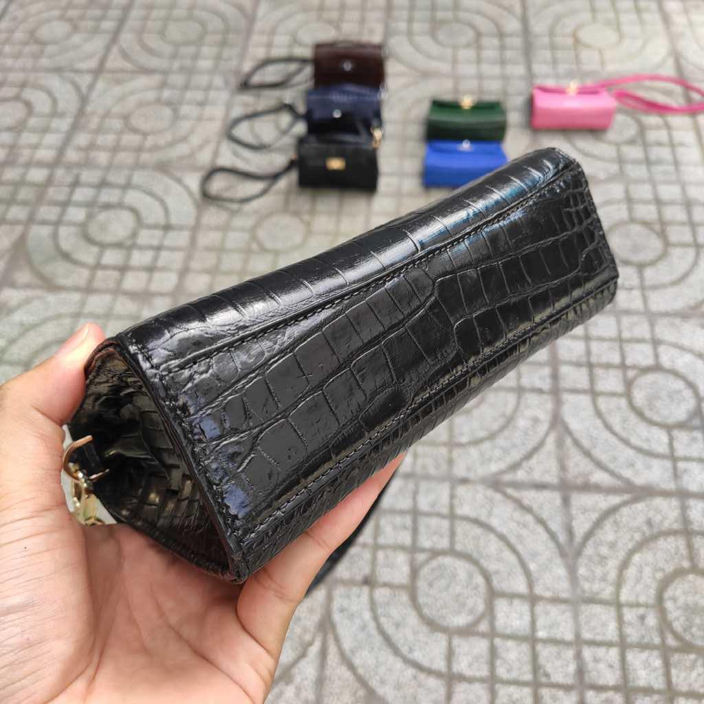 Cầm tay Da cá sấu cho nữ Thiết kế dạng túi đeo dễ thương!