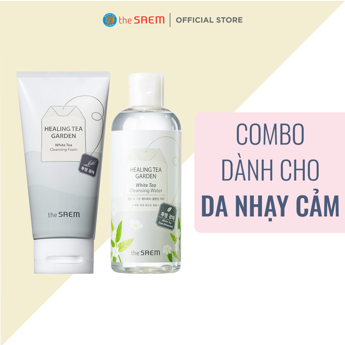 Combo Làm Sạch Da Nước Tẩy Trang Và Sữa Rửa Mặt the SAEM