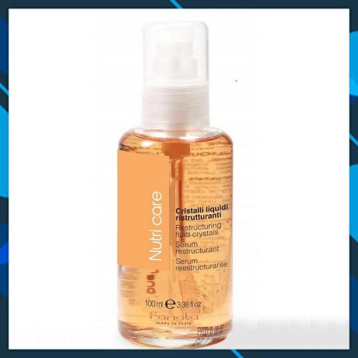 Tinh dầu dưỡng tóc khô rối Fanola Restructuring Fluid Crystals Serum Nutricare 100ml