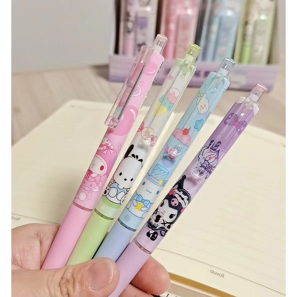 Combo Chì Bấm và Ruột Chì Hoạt Tiết Hoạt Hình Cute Dễ Thương Ngòi 0.5mm