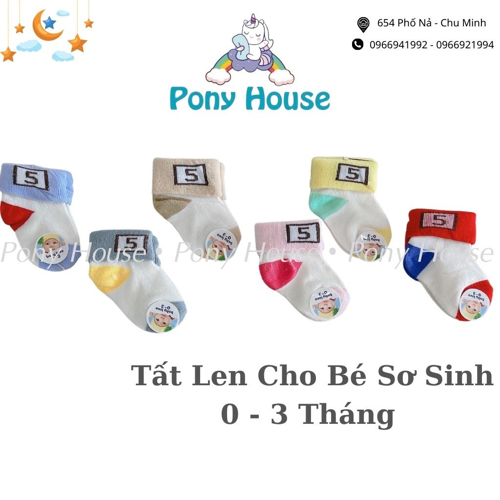 Tất Len Cho Bé Sơ Sinh - Set 2 Đôi Tất Len Mềm, Mịn, Nhỏ Xinh Cho Bé Trai Bé Gái Sơ Sinh 0-3 Tháng