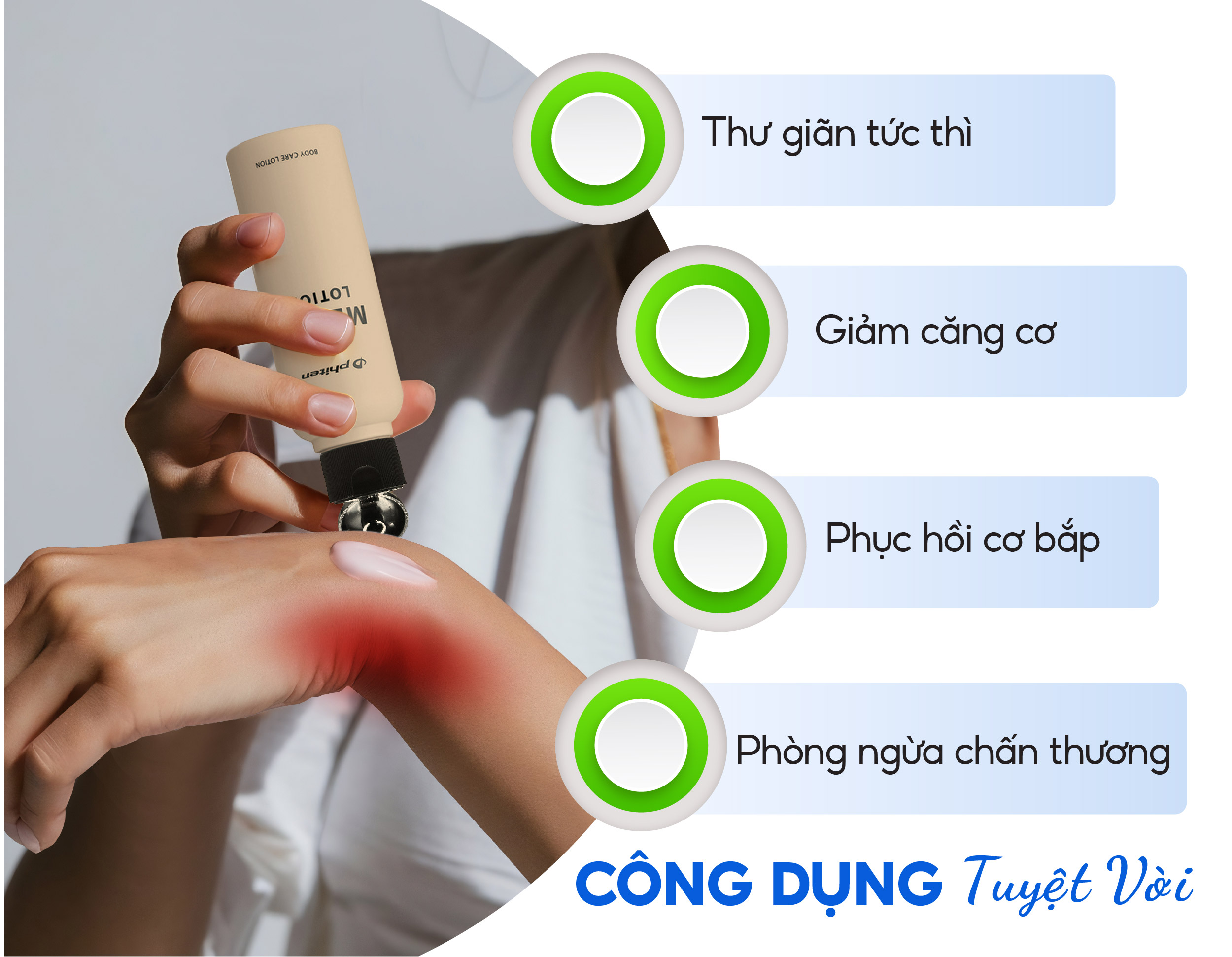 Dưỡng thể thư giãn Phiten Metax Lotion B 120ml